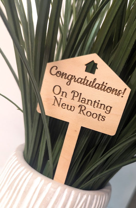 Congratulations Housewarming Plant Stick (6 Pack)